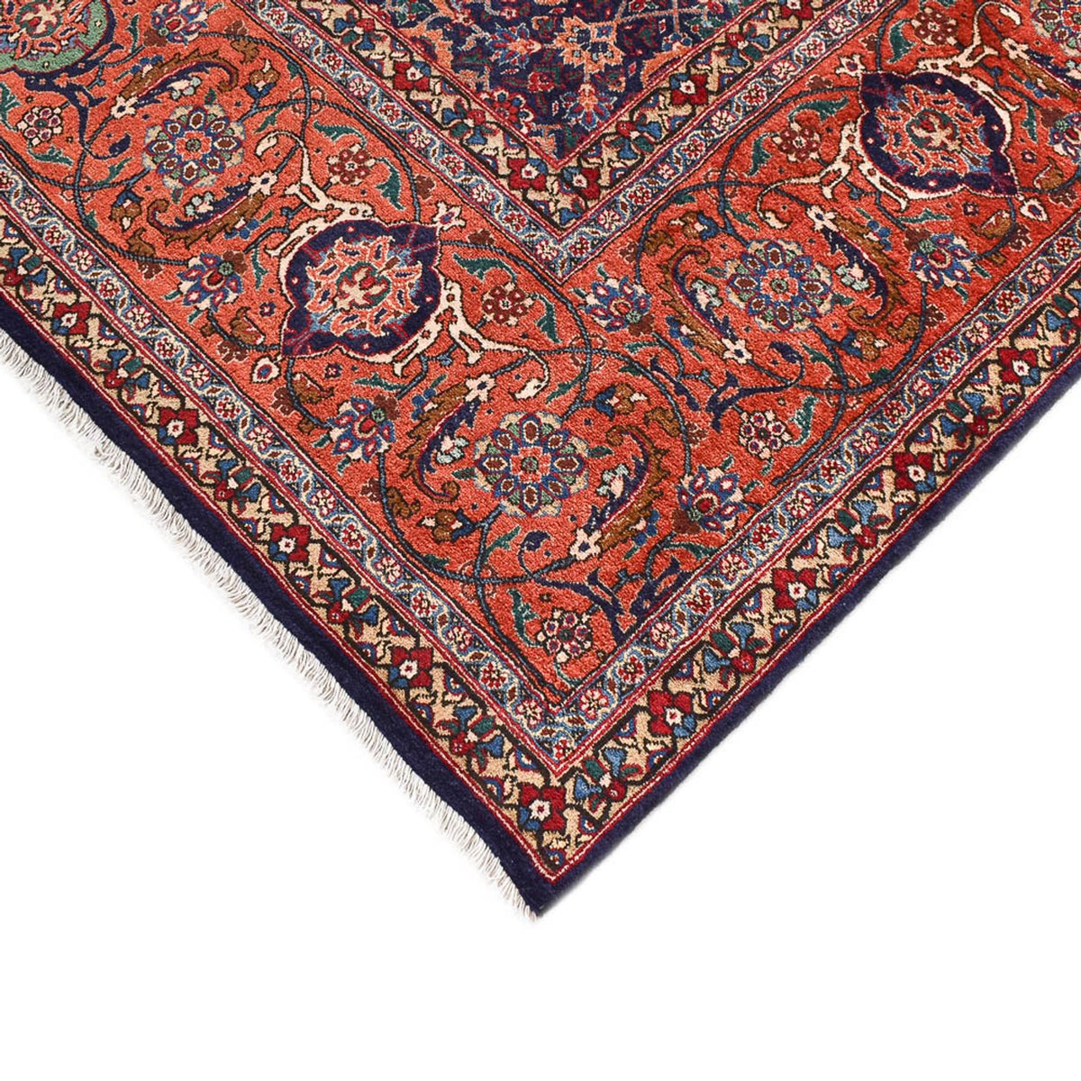 Alfombra Persa - Tabriz - Real - 373 x 278 cm - rojo burdeos