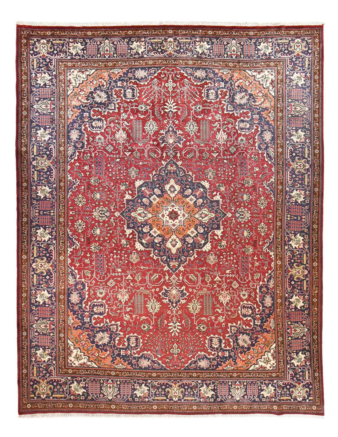 Alfombra Persa - Tabriz - Real - 402 x 308 cm - rojo