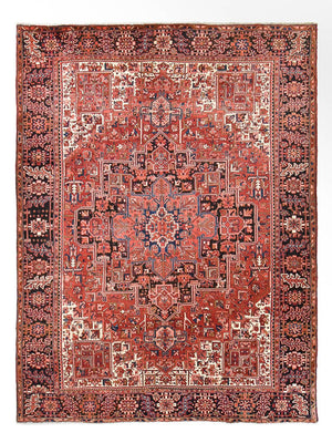 Alfombra persa - Nómada - 396 x 290 cm - rojo claro
