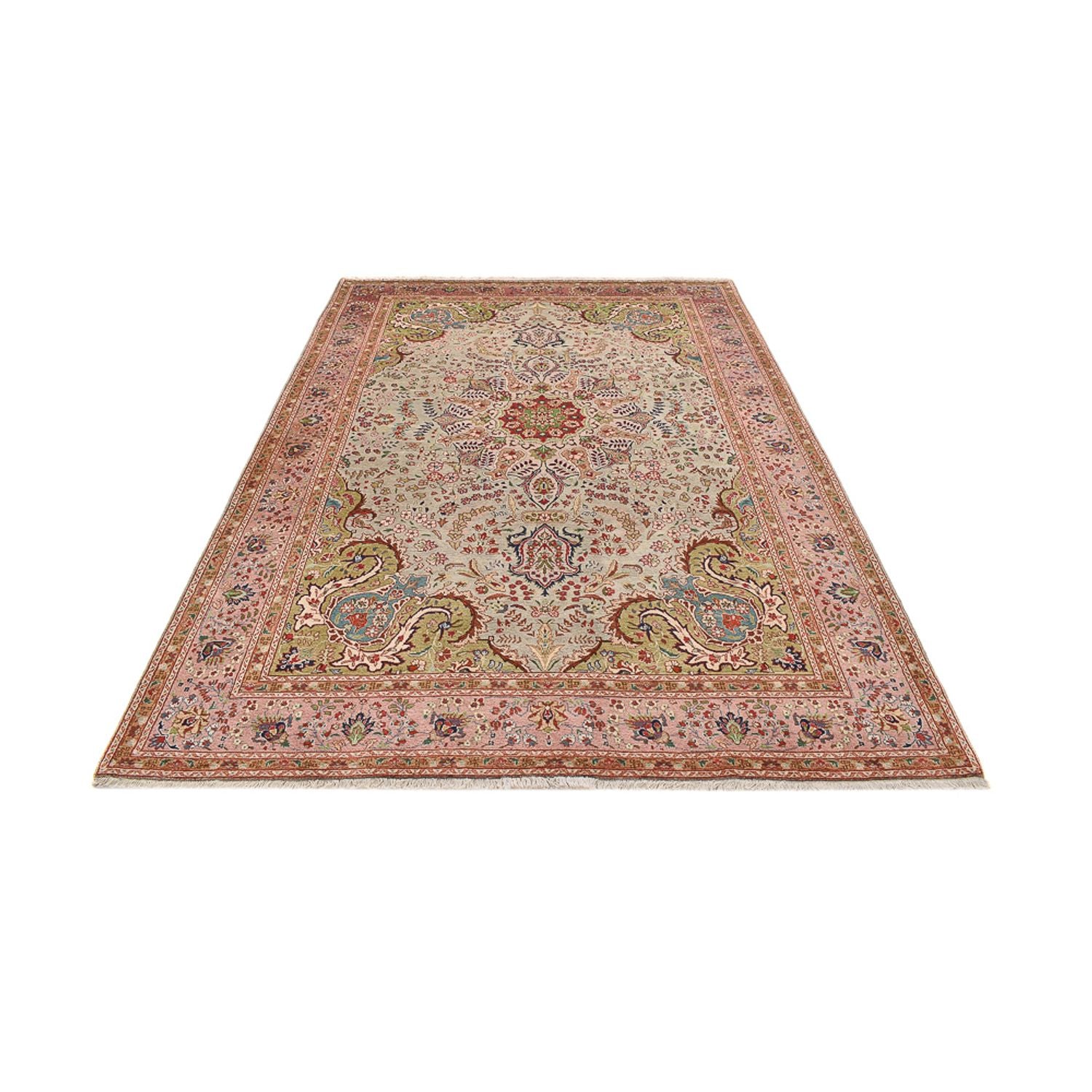 Alfombra Persa - Tabriz - Real - 295 x 192 cm - salmón