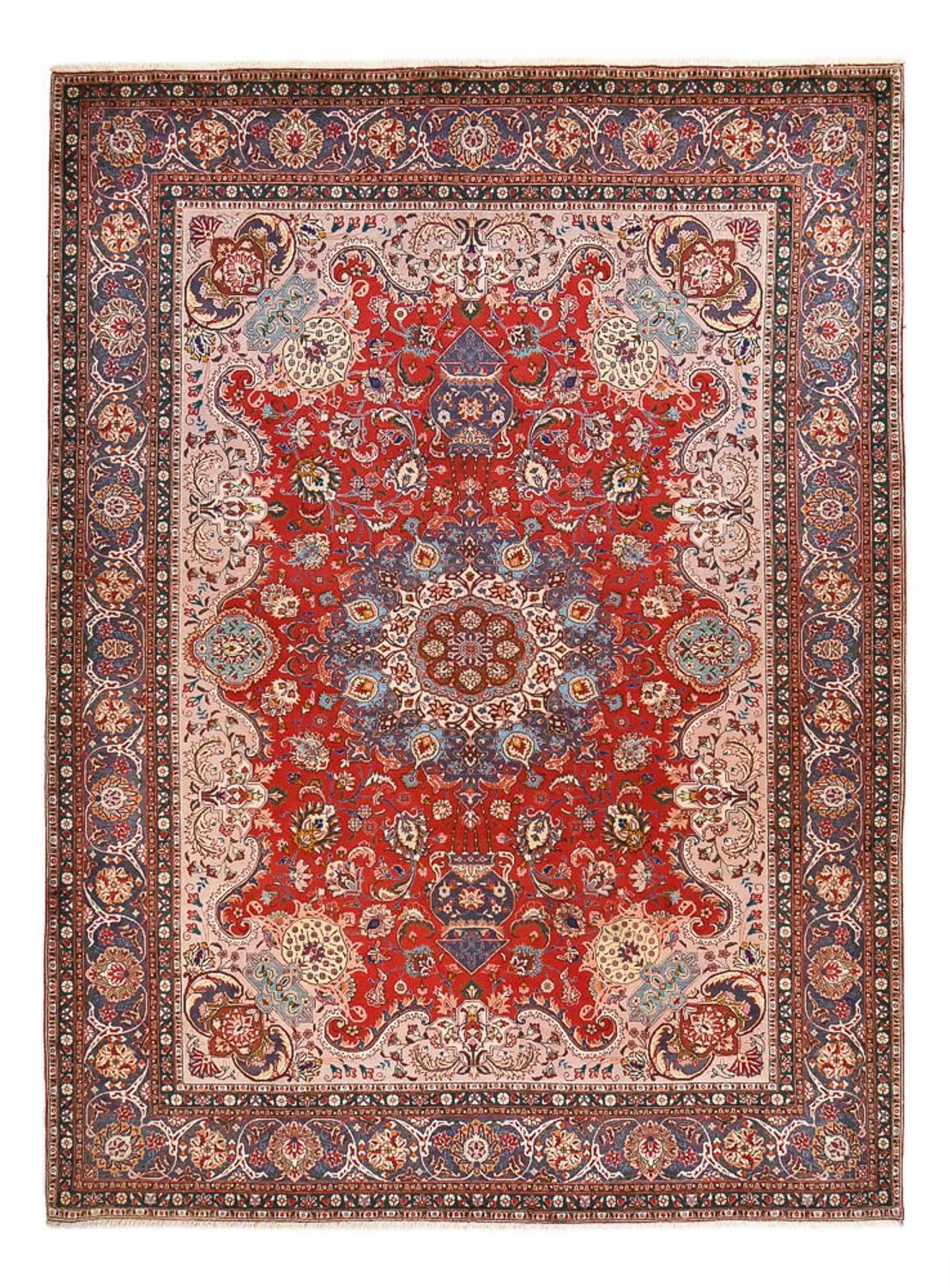 Alfombra Persa - Tabriz - Real - 408 x 300 cm - rojo