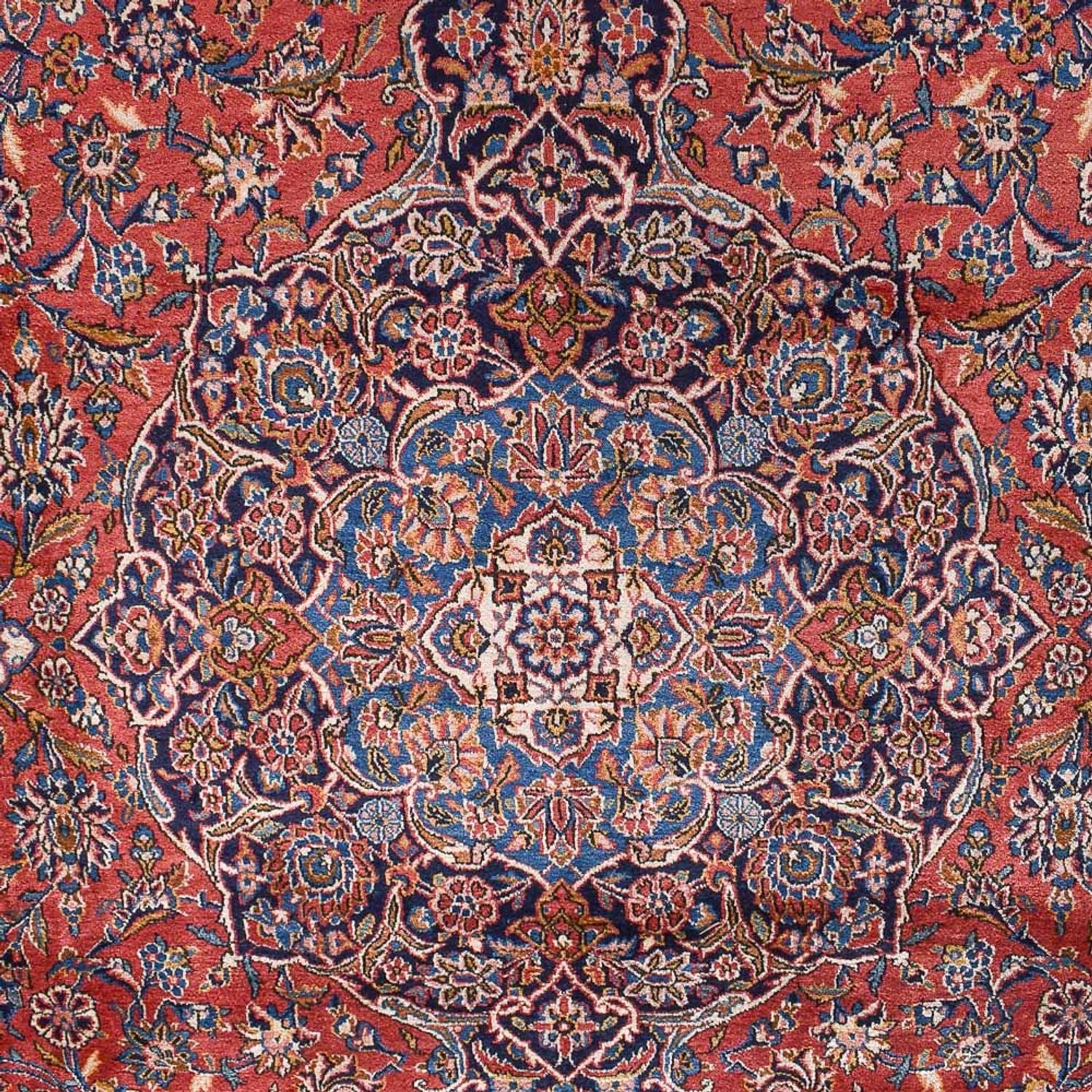 Alfombra persa - Keshan - Real - 445 x 333 cm - rojo claro