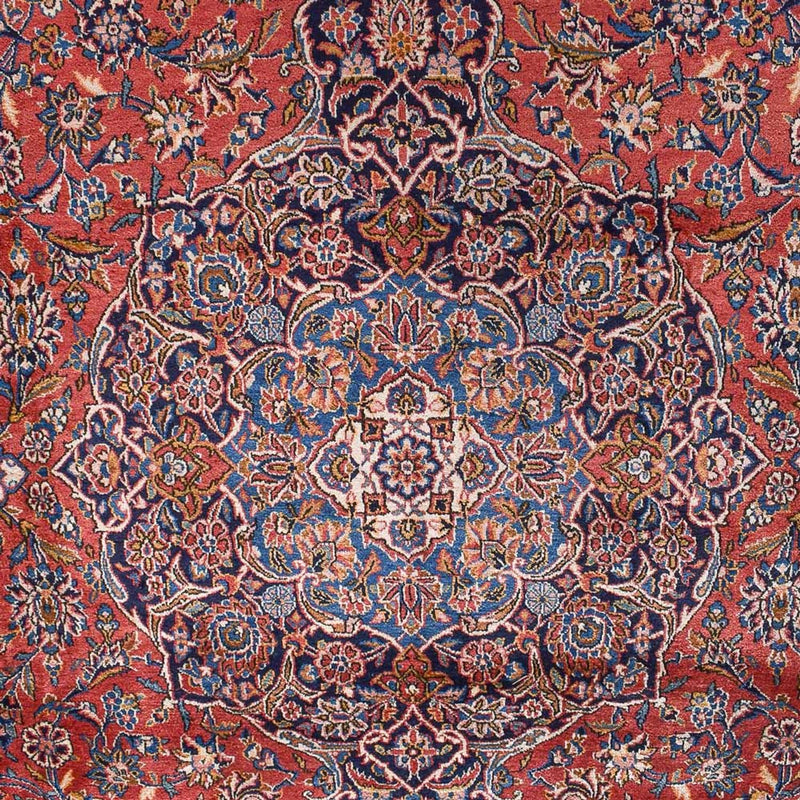 Alfombra persa - Keshan - Real - 445 x 333 cm - rojo claro