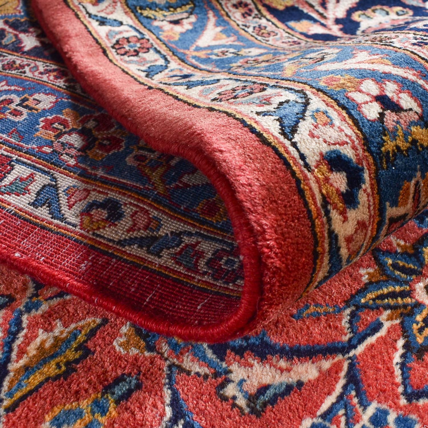 Alfombra persa - Keshan - Real - 445 x 333 cm - rojo claro