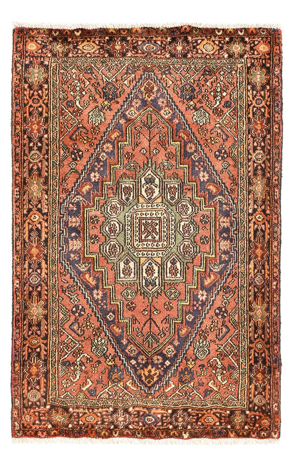 Alfombra persa - Nómada - 120 x 80 cm - rojo claro
