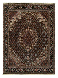 Alfombra Persa - Tabriz - Real - 204 x 150 cm - marrón oscuro