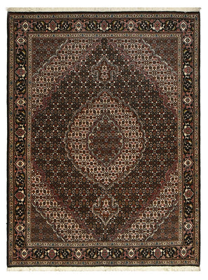 Alfombra Persa - Tabriz - Real - 200 x 153 cm - marrón oscuro
