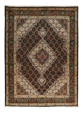 Alfombra Persa - Tabriz - Real - 210 x 152 cm - marrón oscuro