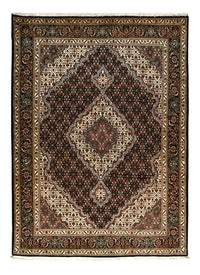 Alfombra Persa - Tabriz - Real - 210 x 152 cm - marrón oscuro