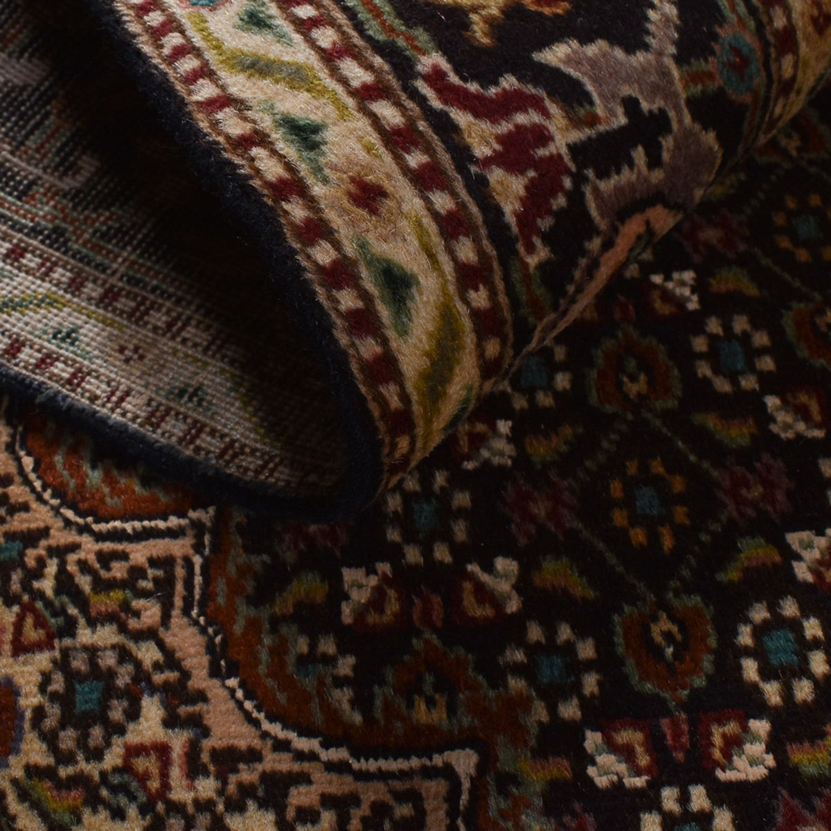 Alfombra Persa - Tabriz - Real - 203 x 148 cm - marrón oscuro