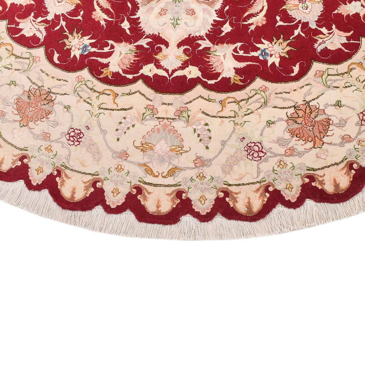 Alfombra Persa - Tabriz - Real redondo  - 200 x 200 cm - multicolor