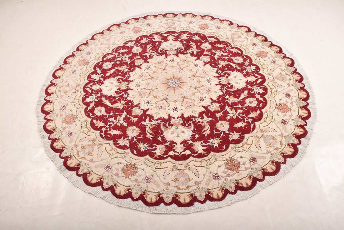 Alfombra Persa - Tabriz - Real redondo  - 200 x 200 cm - multicolor