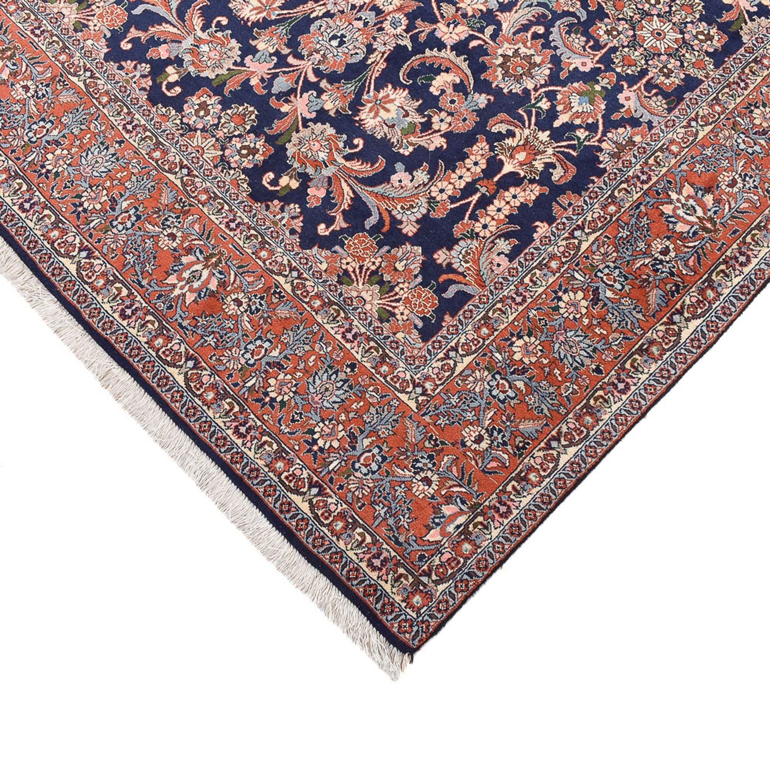 Alfombra persa - Bidjar - 295 x 206 cm - azul oscuro