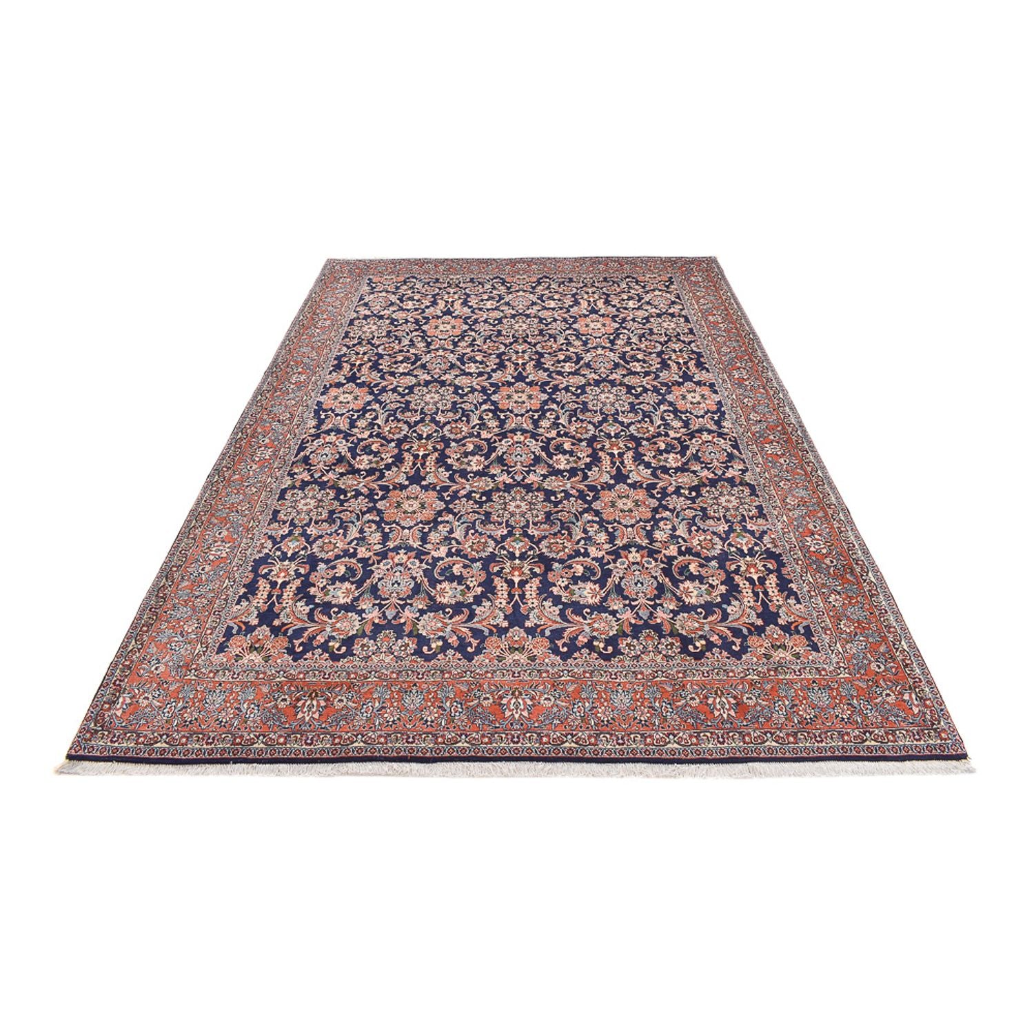 Alfombra persa - Bidjar - 295 x 206 cm - azul oscuro