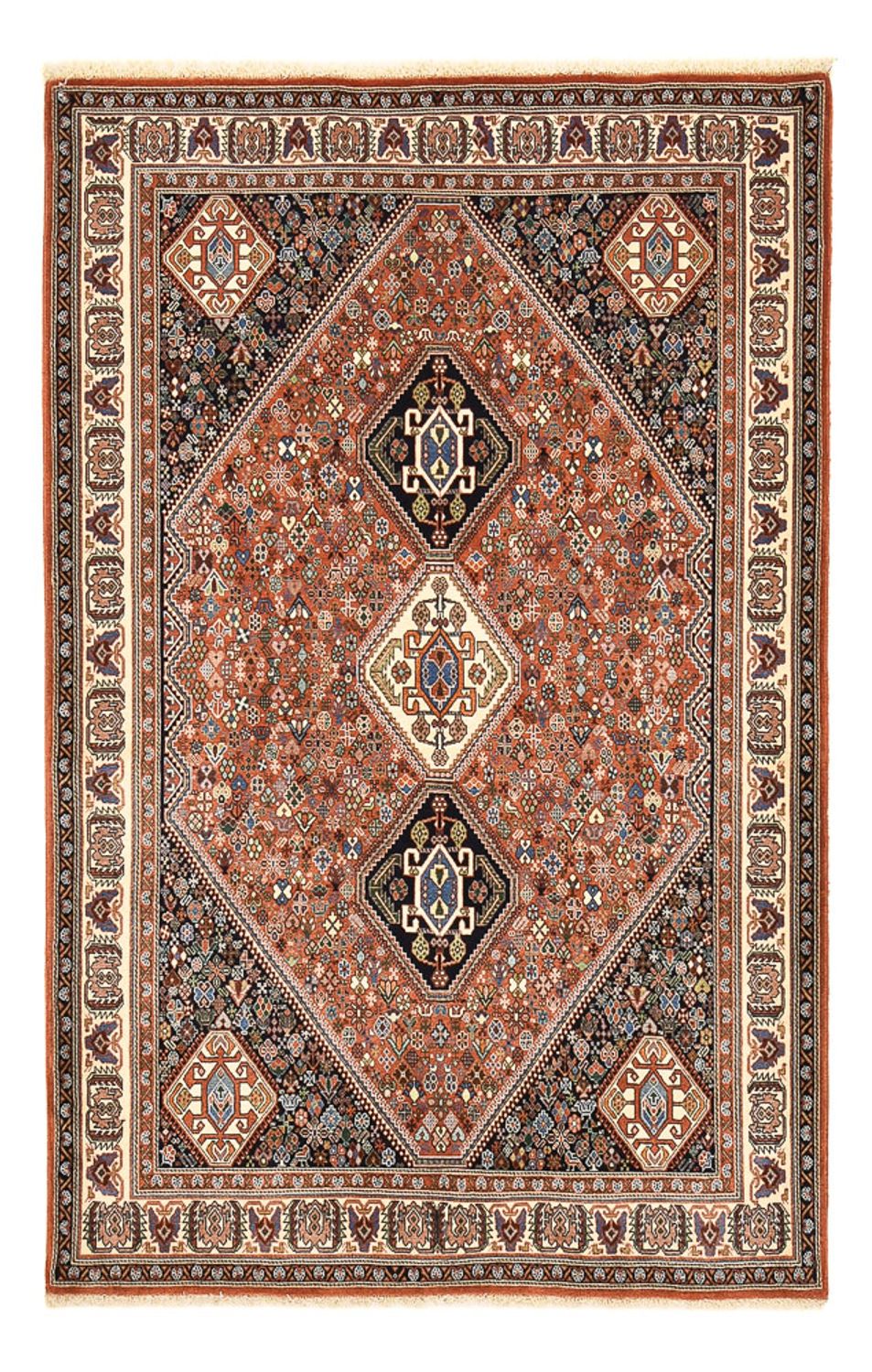 Alfombra Gabbeh - Persa Kashkuli - 212 x 139 cm - óxido