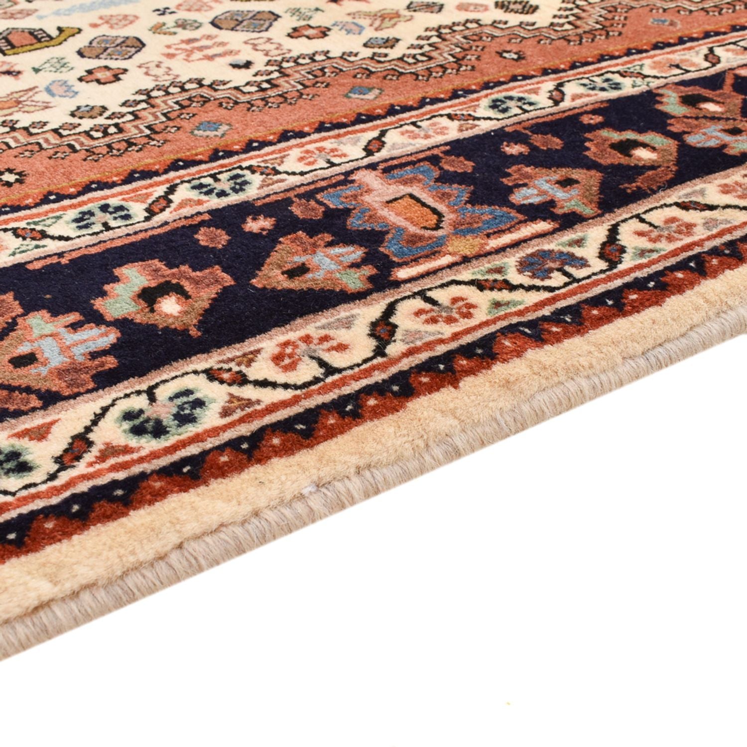 Alfombra Gabbeh - Persa Kashkuli - 215 x 155 cm - crema