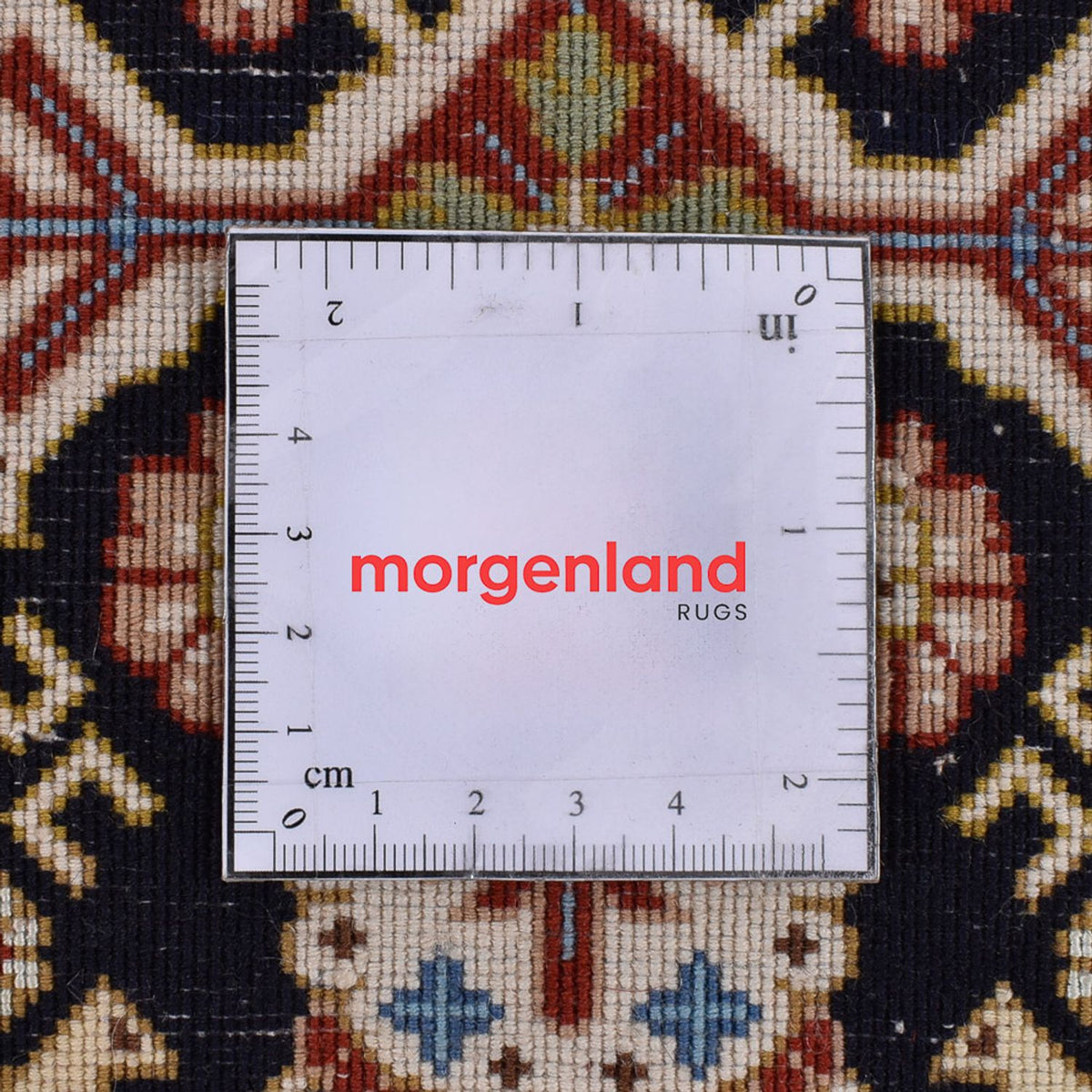 Alfombra de pasillo Alfombra Persa - Ghom - Royal - 201 x 52 cm - beige oscuro