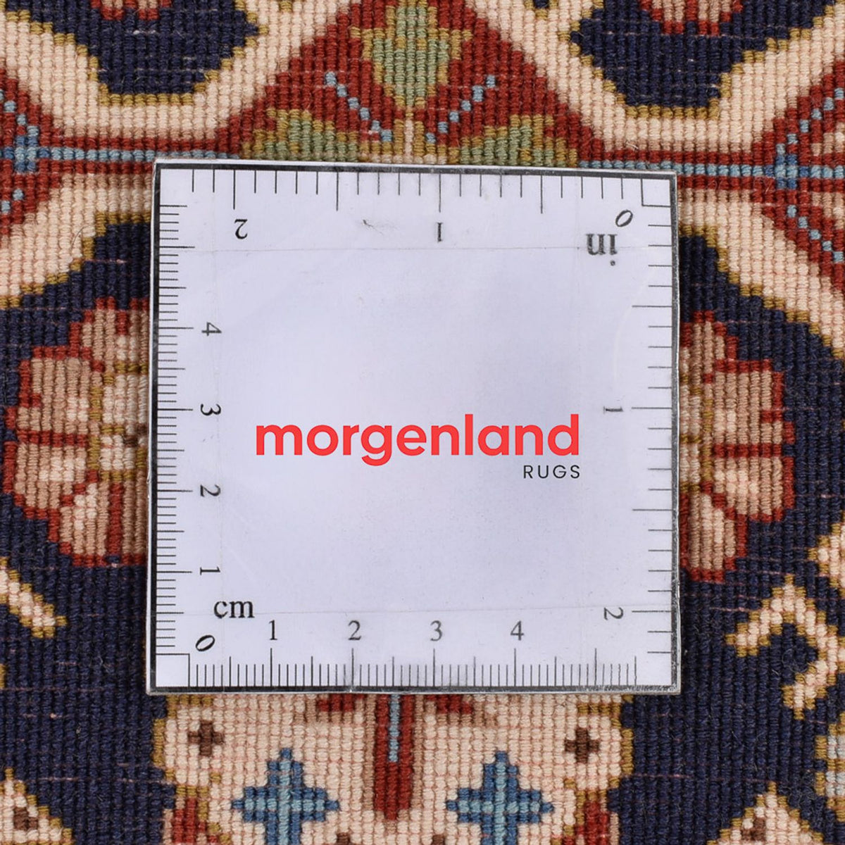 Alfombra de pasillo Alfombra Persa - Ghom - Royal - 202 x 52 cm - beige oscuro