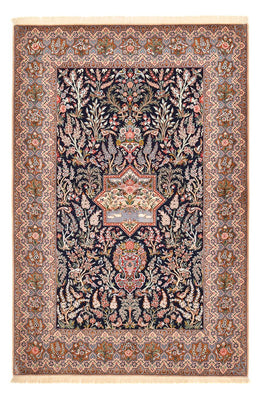 Alfombra Persa - Isfahan - Prima - 238 x 159 cm - azul oscuro