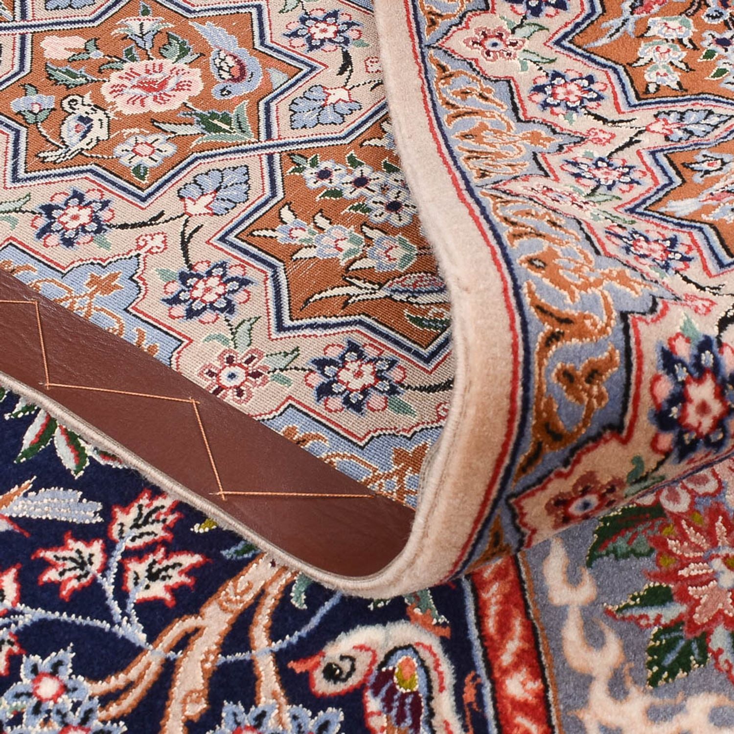 Alfombra Persa - Isfahan - Prima - 238 x 159 cm - azul oscuro