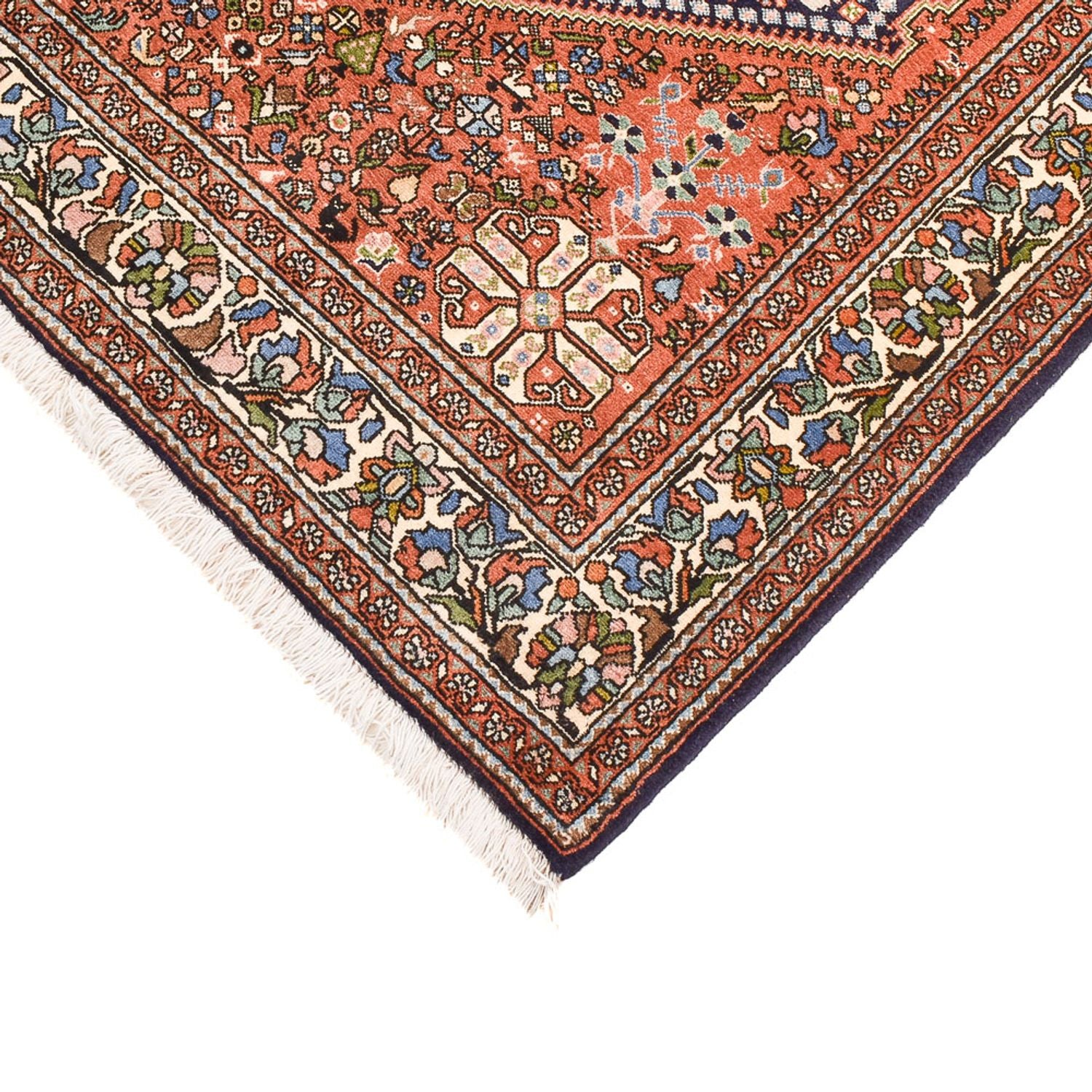 Alfombra de pasillo Alfombra Gabbeh - Persa Kashkuli - 202 x 150 cm - azul oscuro