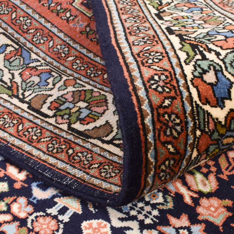 Alfombra de pasillo Alfombra Gabbeh - Persa Kashkuli - 202 x 150 cm - azul oscuro