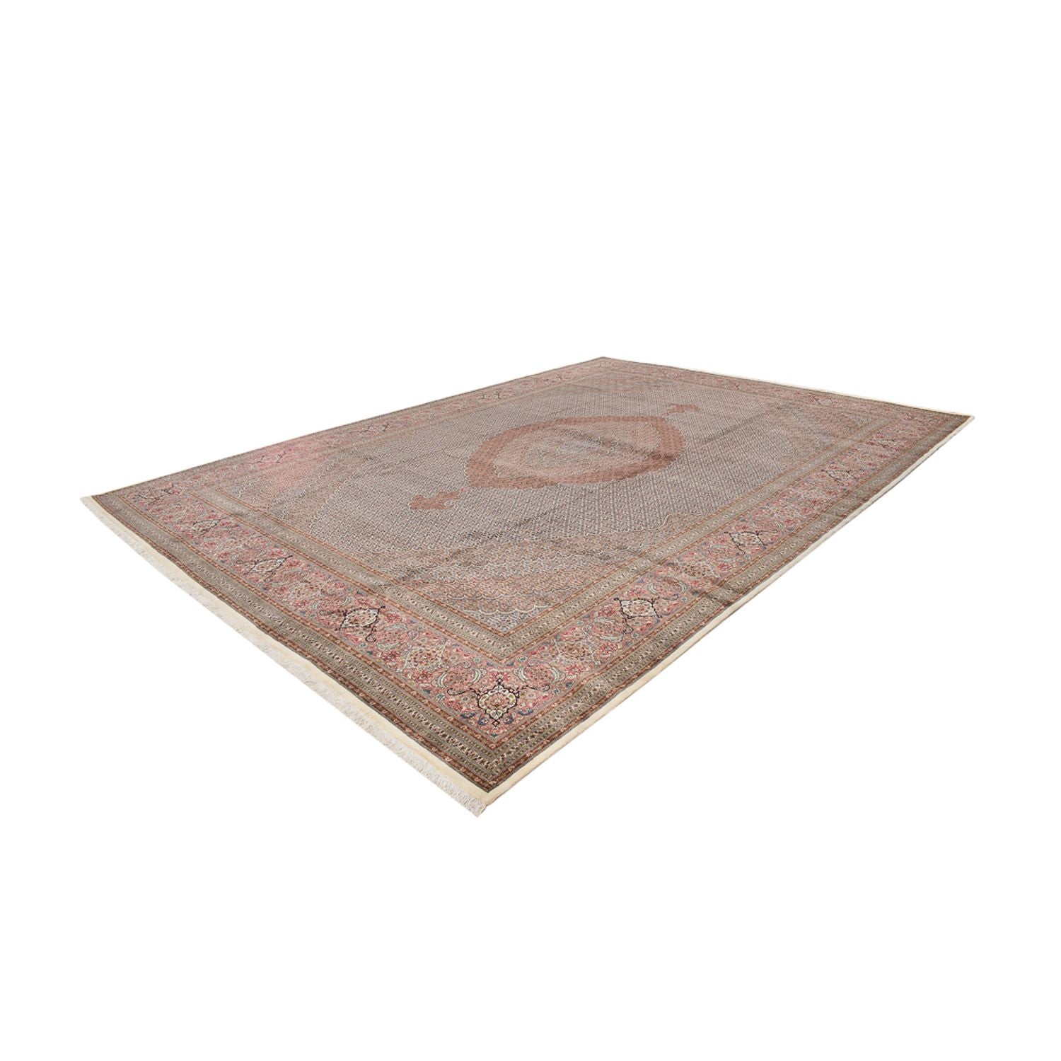 Alfombra Persa - Tabriz - Real - 502 x 350 cm - beige claro