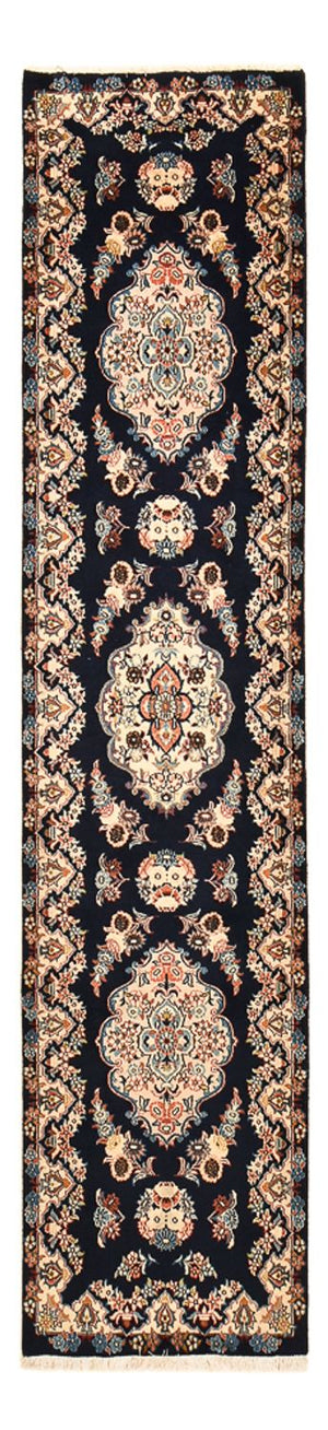 Alfombra de pasillo Alfombra persa - Clásica - 295 x 68 cm - azul oscuro