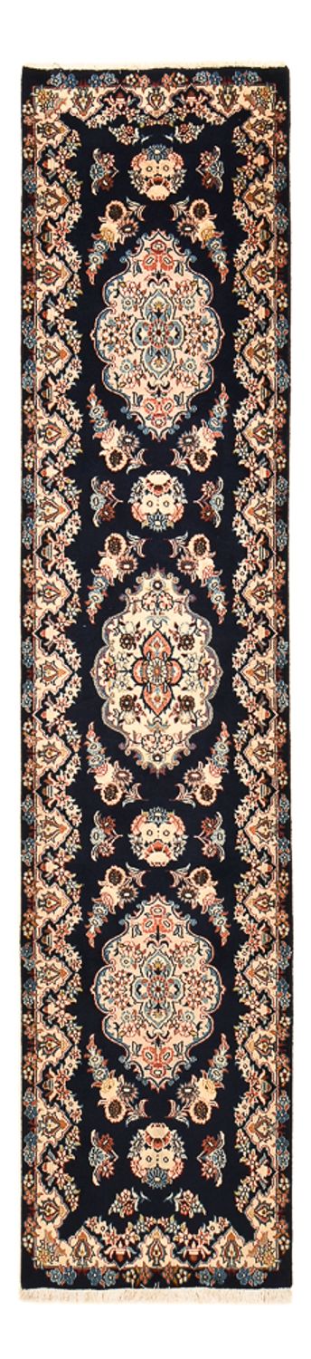 Alfombra de pasillo Alfombra persa - Clásica - 295 x 68 cm - azul oscuro