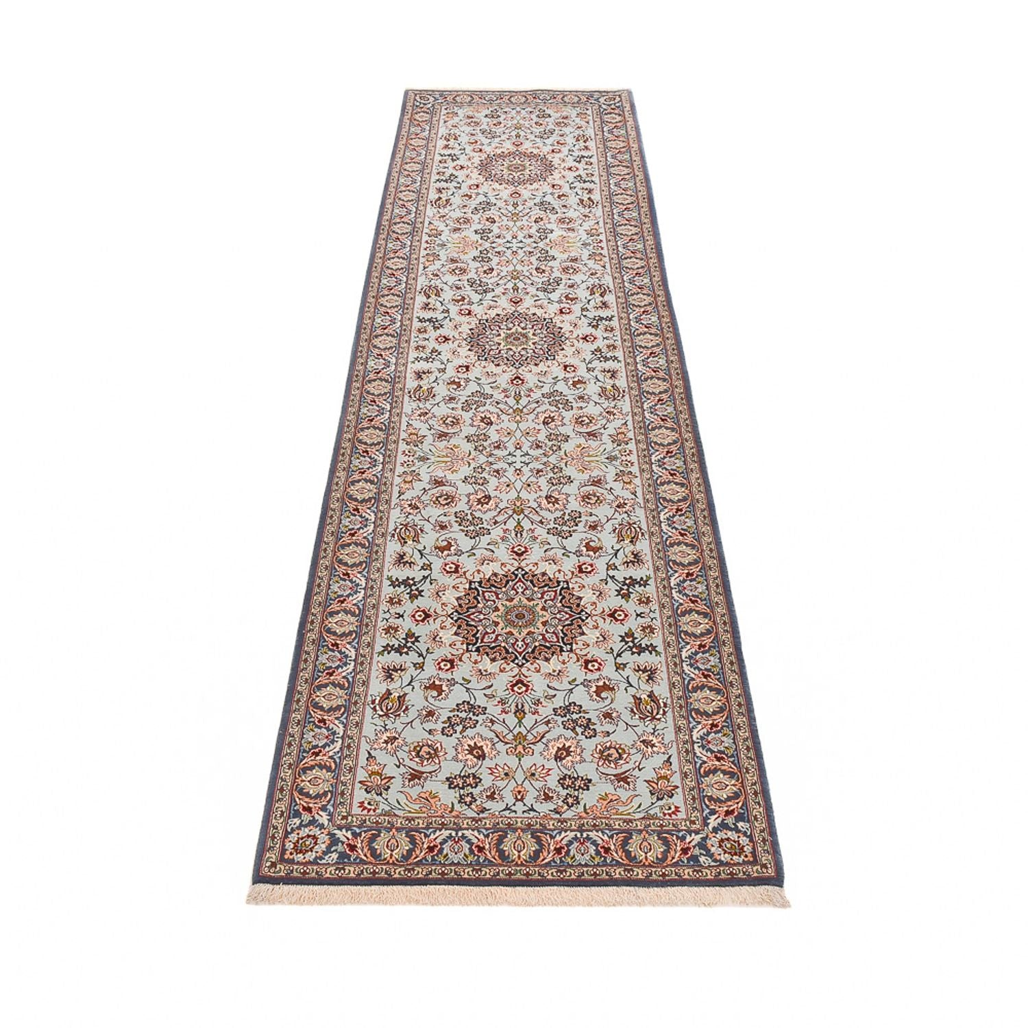 Alfombra de pasillo Alfombra Persa - Isfahan - Prima - 314 x 83 cm - arena