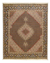 Alfombra Persa - Tabriz - Real - 195 x 153 cm - marrón