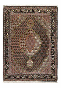 Alfombra Persa - Tabriz - Real - 203 x 150 cm - marrón oscuro