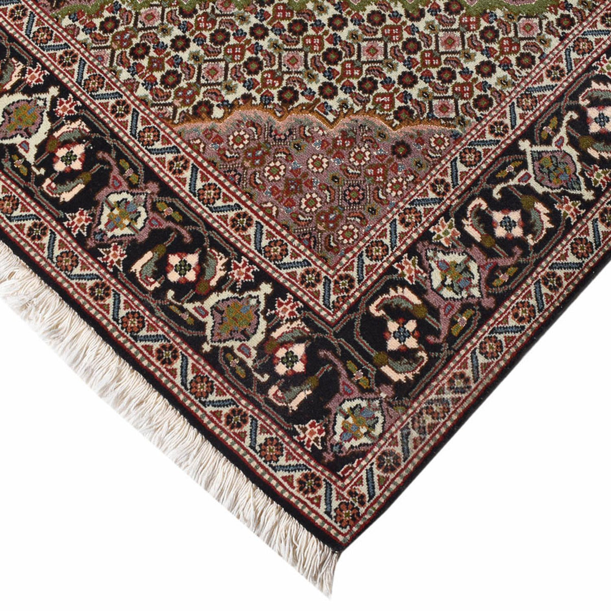 Alfombra Persa - Tabriz - Real - 203 x 150 cm - marrón oscuro