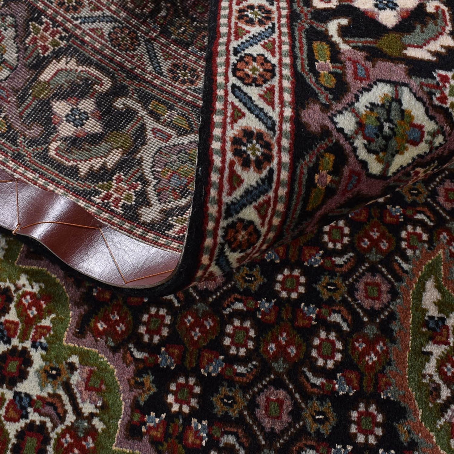 Alfombra Persa - Tabriz - Real - 203 x 150 cm - marrón oscuro