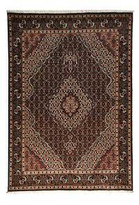 Alfombra Persa - Tabriz - Real - 200 x 152 cm - marrón oscuro