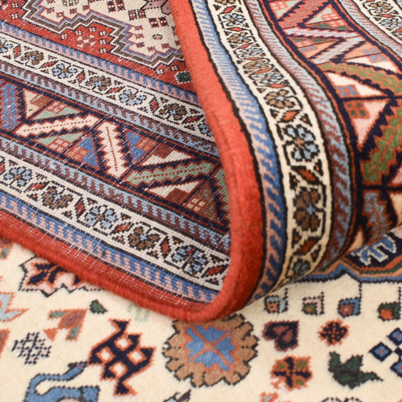 Alfombra Gabbeh - Persa Kashkuli - 208 x 148 cm - crema