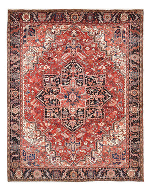 Alfombra persa - Nómada - 375 x 298 cm - rojo