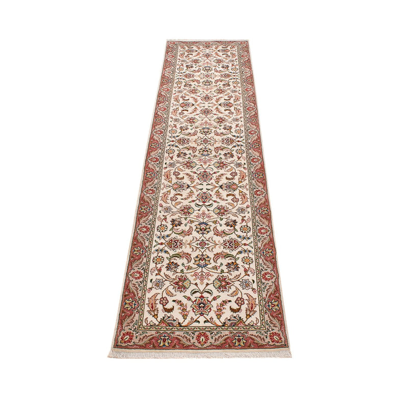 Alfombra de pasillo Alfombra Persa - Tabriz - Real - 297 x 69 cm - arena