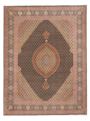 Alfombra Persa - Tabriz - Real - 394 x 302 cm - beige oscuro