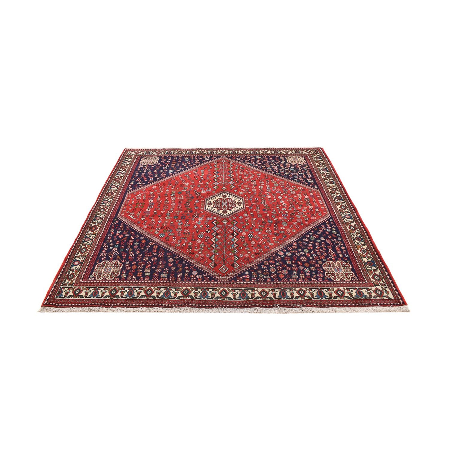 Alfombra persa - Nómada cuadrado  - 205 x 197 cm - rojo