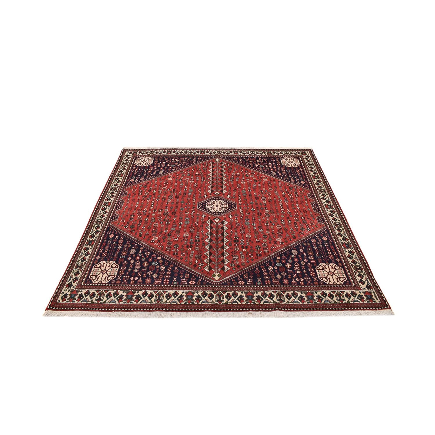 Alfombra persa - Nómada cuadrado  - 199 x 198 cm - rojo