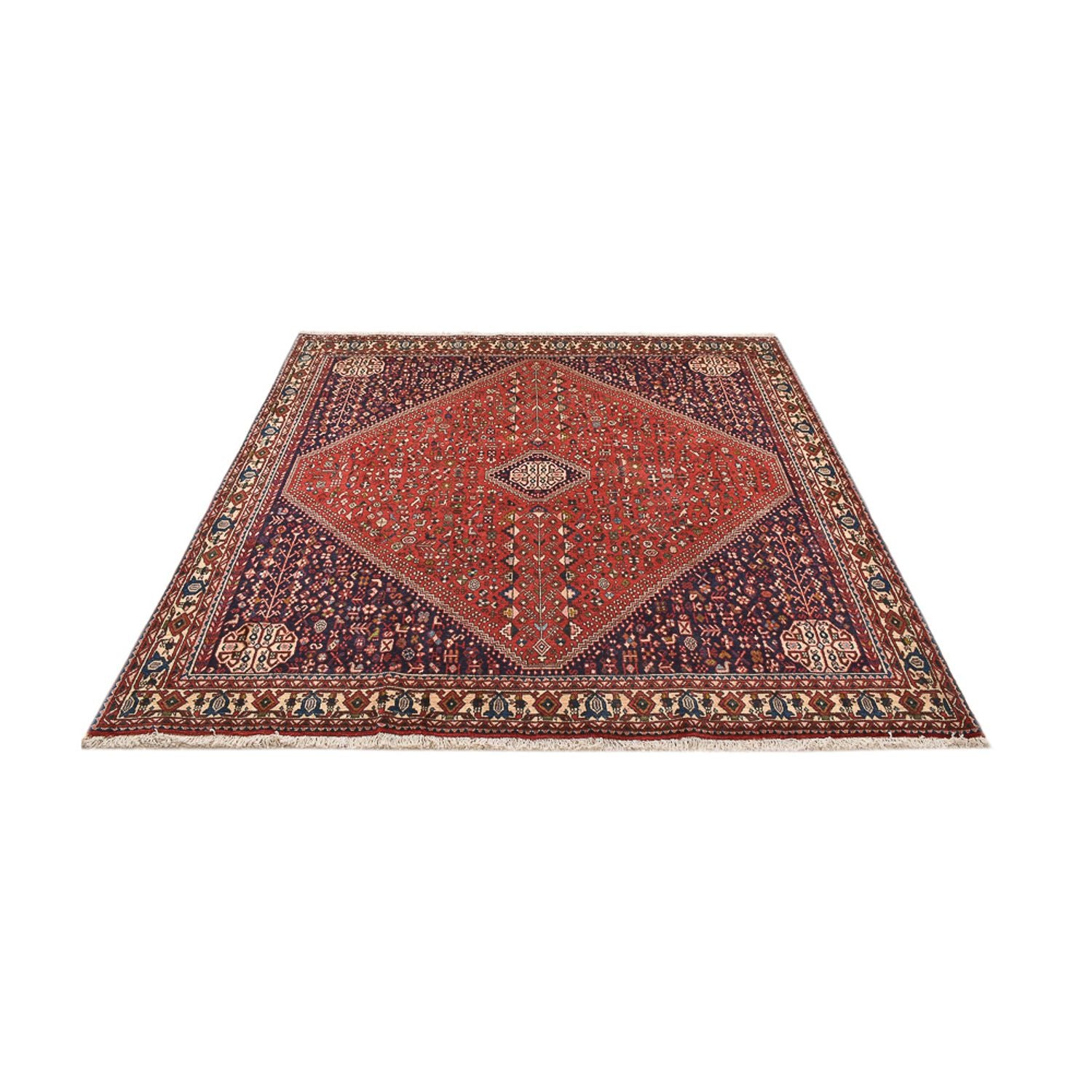 Alfombra persa - Nómada cuadrado  - 197 x 193 cm - rojo