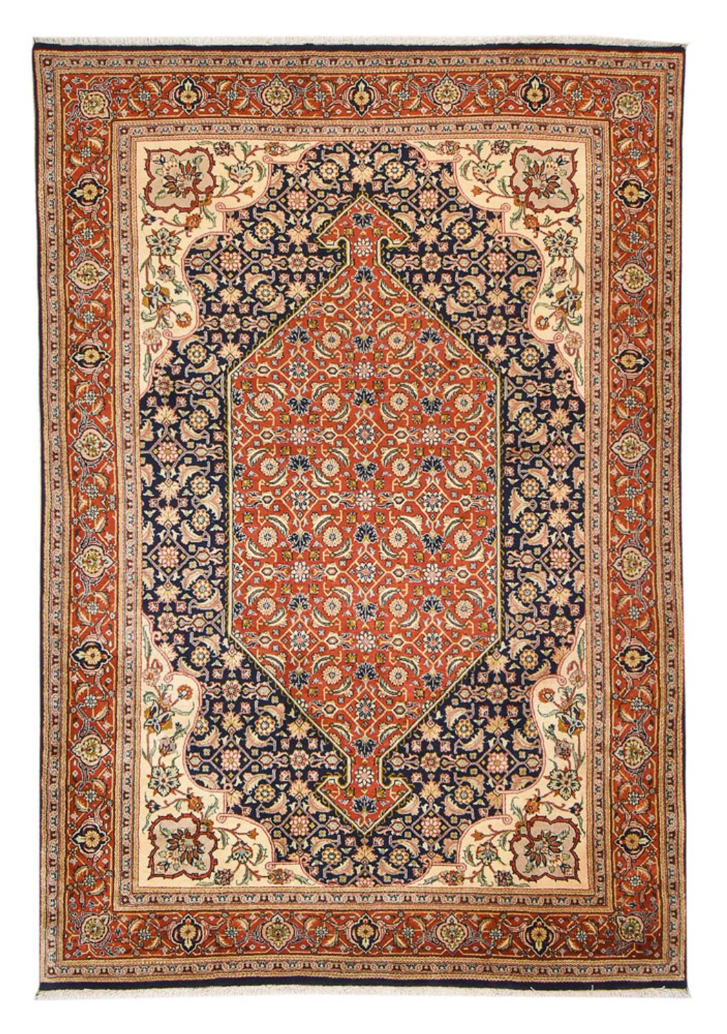 Alfombra persa - Clásica - 298 x 198 cm - azul oscuro
