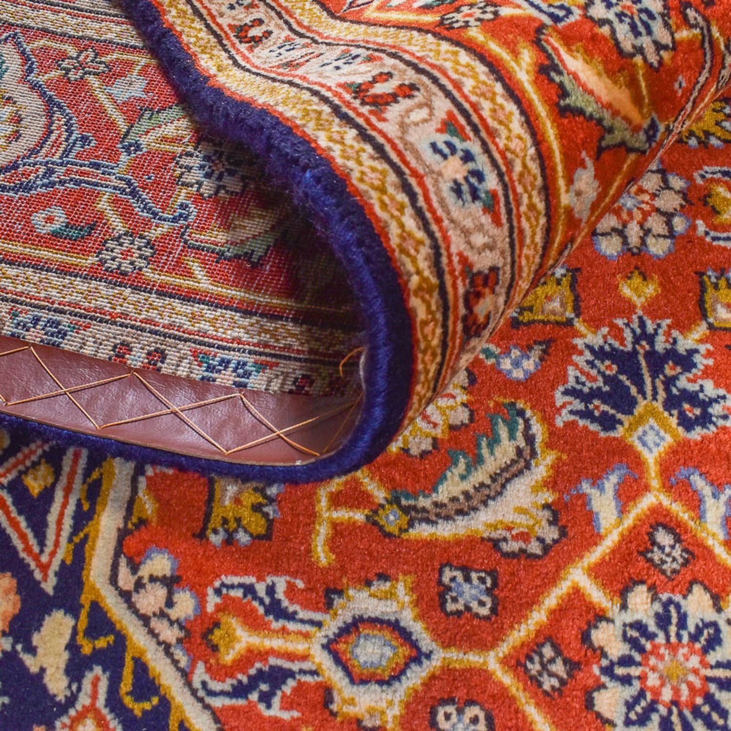Alfombra persa - Clásica - 298 x 198 cm - azul oscuro