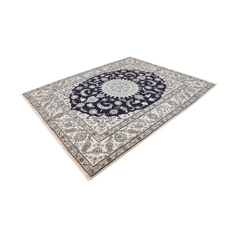 Alfombra persa - Nain - 300 x 250 cm - azul oscuro