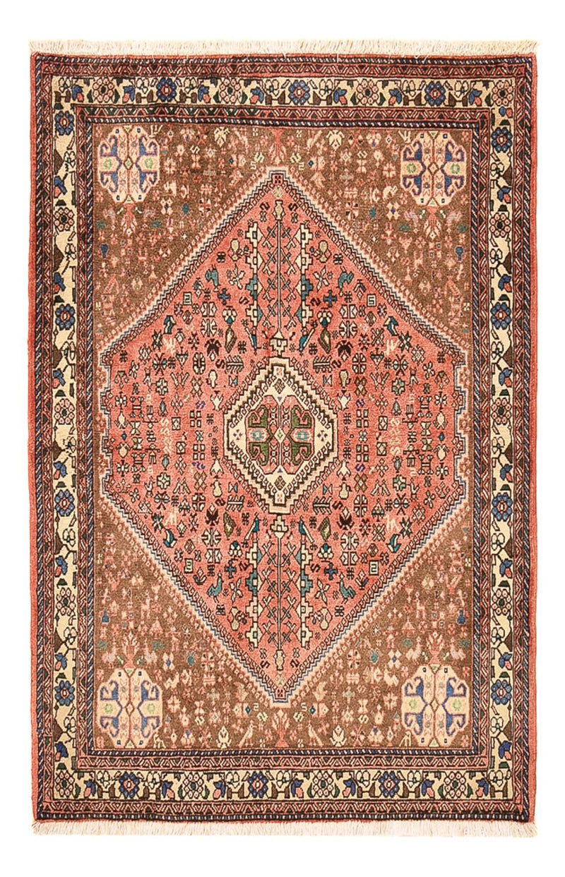 Alfombra persa - Nómada - 143 x 98 cm - rojo claro