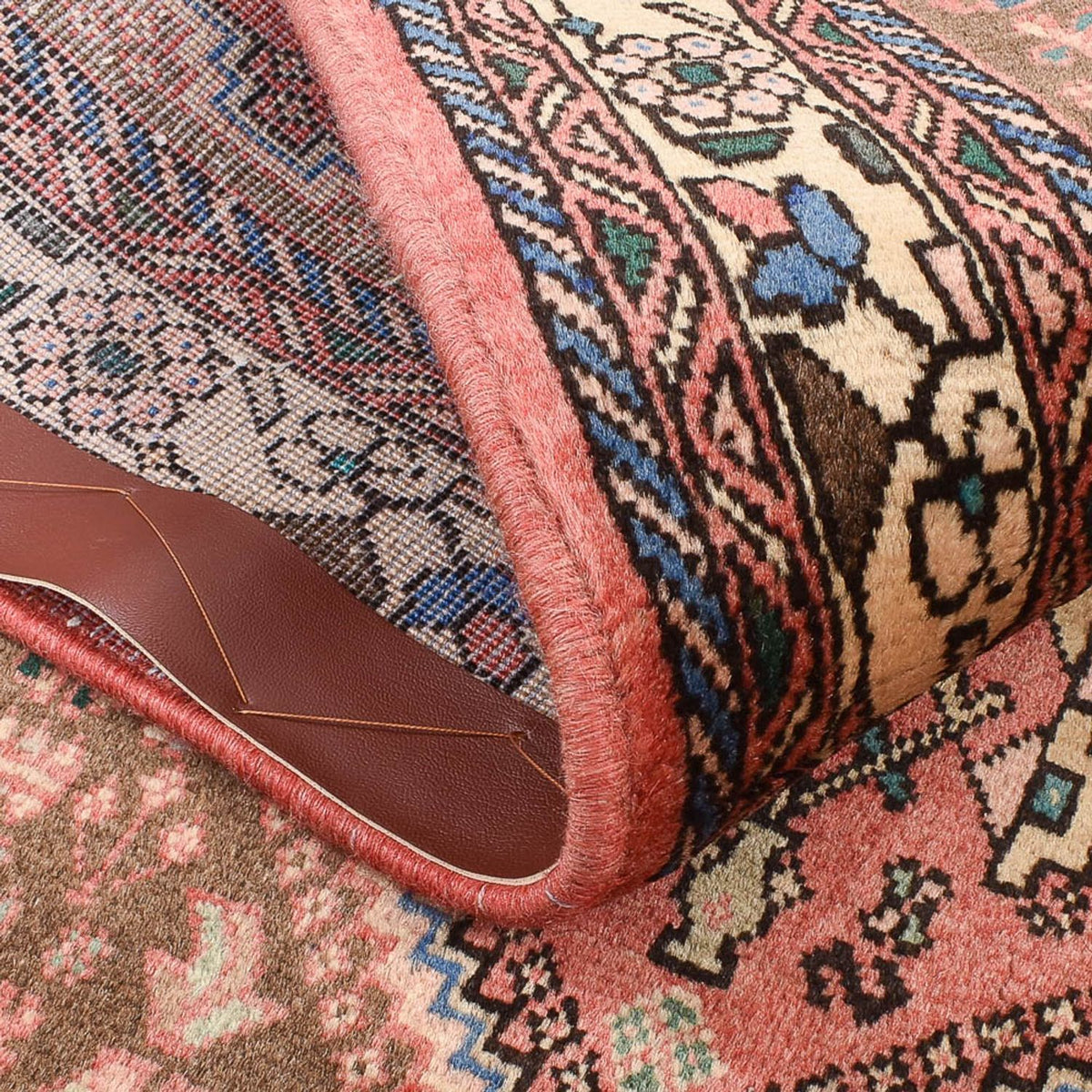 Alfombra persa - Nómada - 143 x 98 cm - rojo claro