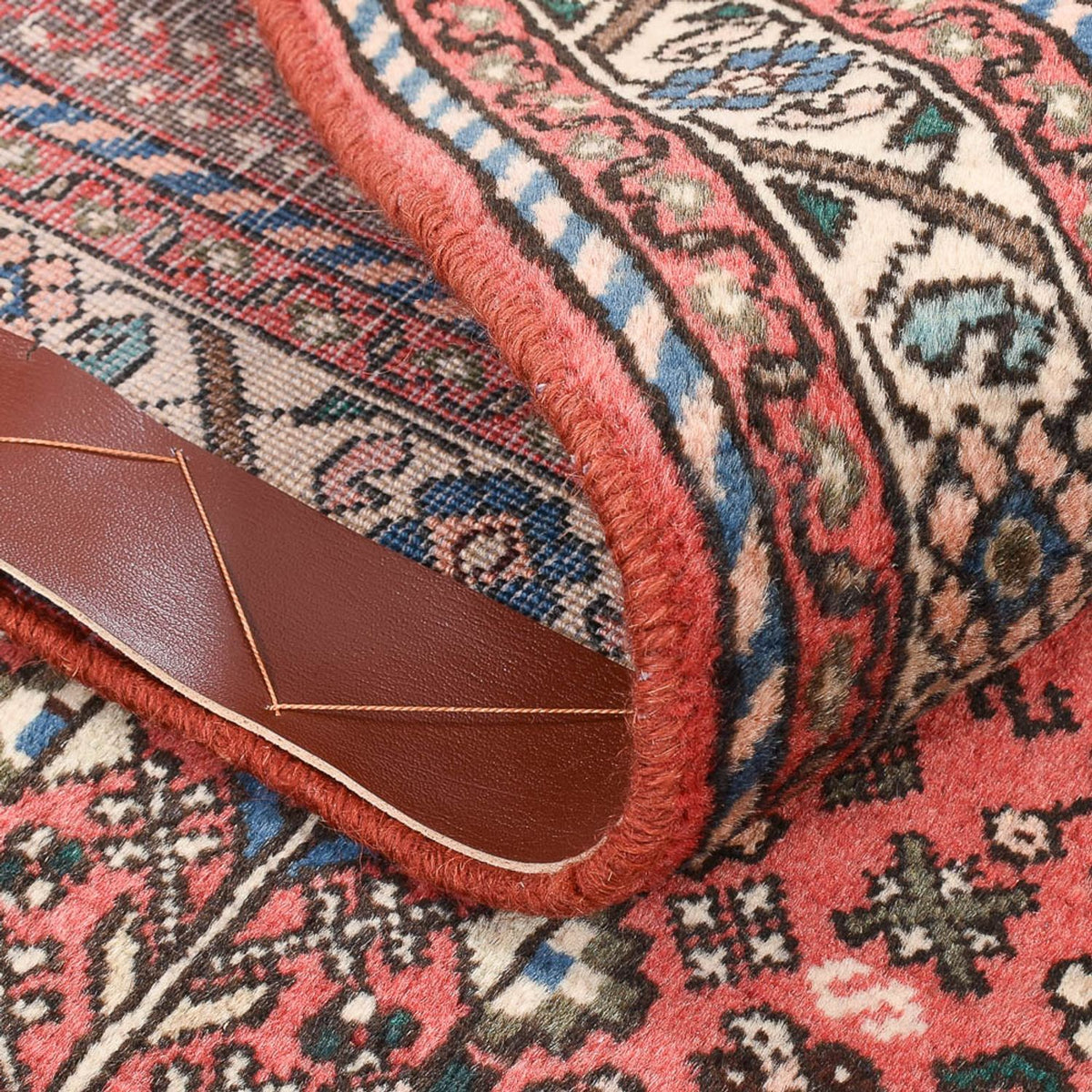 Alfombra persa - Nómada - 147 x 102 cm - rojo claro