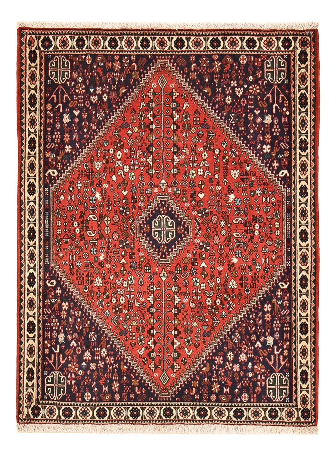 Alfombra persa - Nómada - 150 x 111 cm - rojo