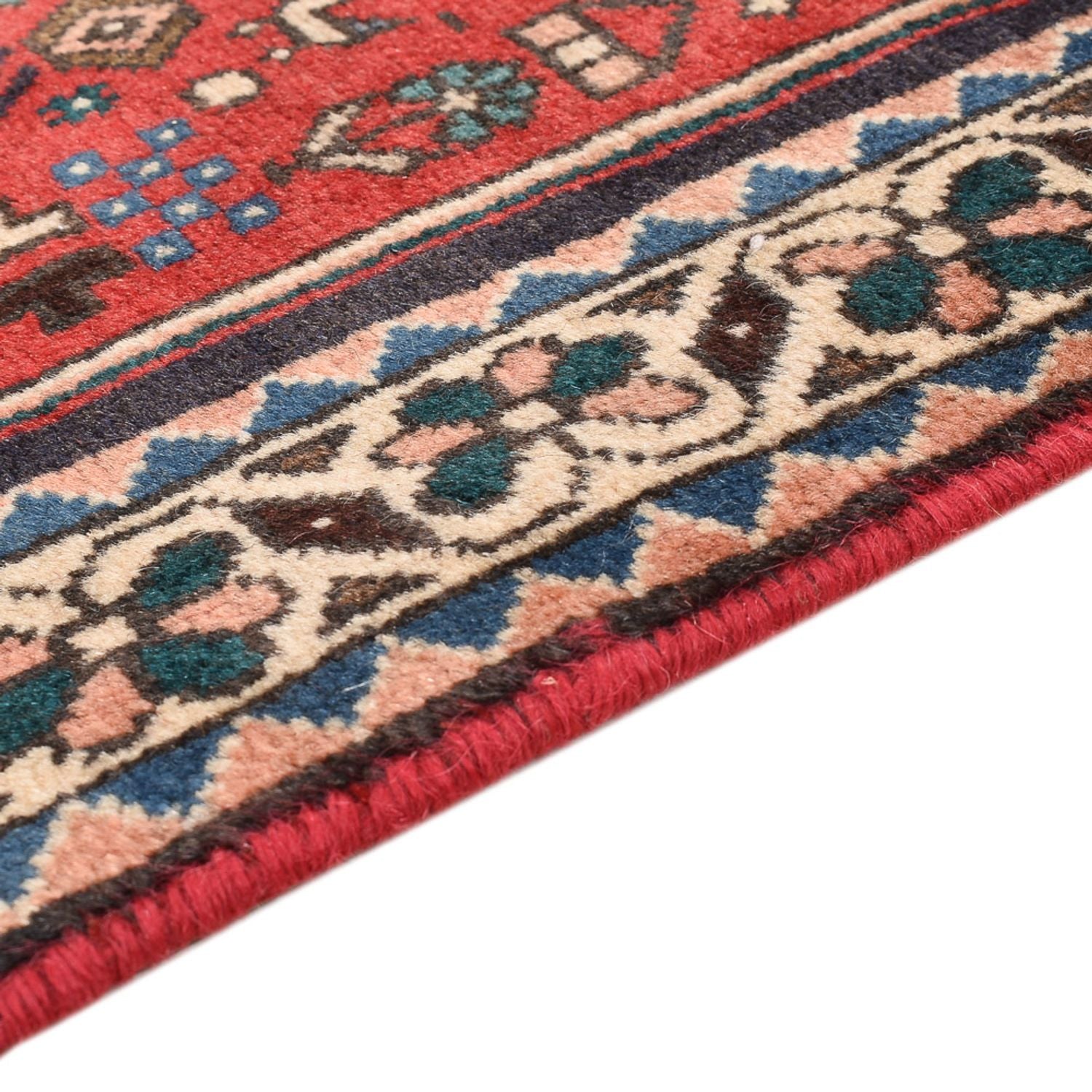 Alfombra persa - Nómada - 142 x 95 cm - rojo